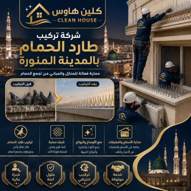افضل شركة تركيب طارد الحمام بالمدينة المنورة