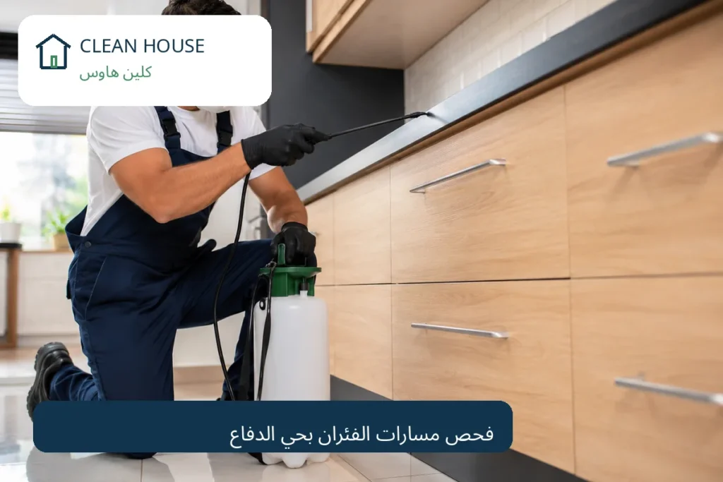 فحص ومكافحة الفئران في مطبخ بحي الدفاع - كلين هاوس
