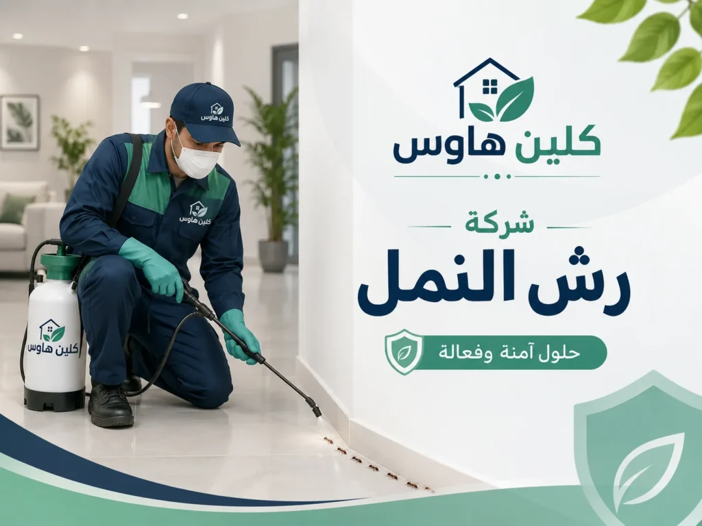 شركة رش النمل بحي العريض - فني كلين هاوس يعالج مسارات النمل داخل المنزل