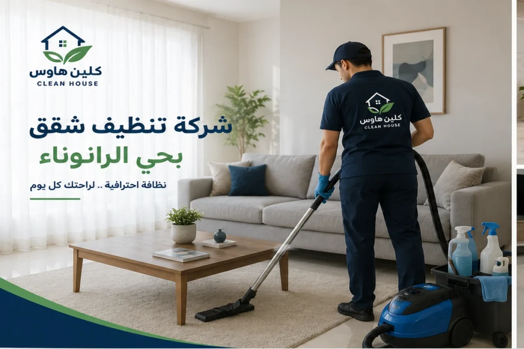 عامل من كلين هاوس ينظف شقة بحي الرانوناء