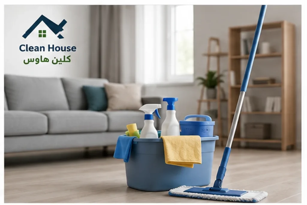 شركة تنظيف شقق بحي المبعوث - كلين هاوس لتنظيف غرفة المعيشة