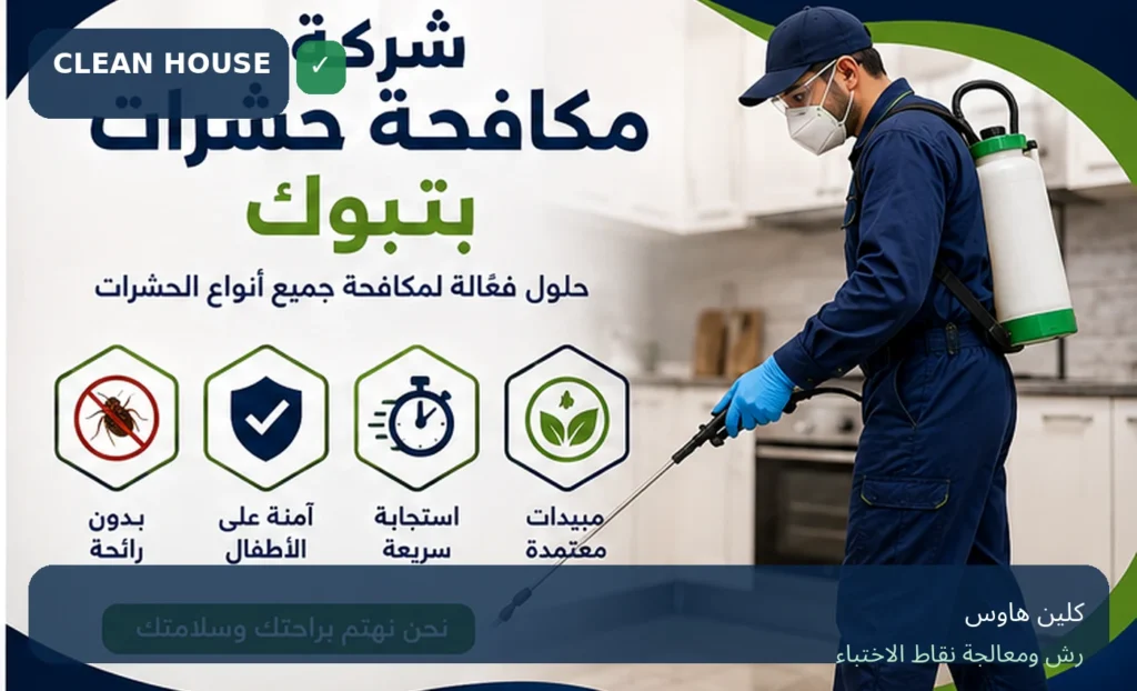 رش ومعالجة نقاط اختباء الحشرات بحي العريض بواسطة كلين هاوس