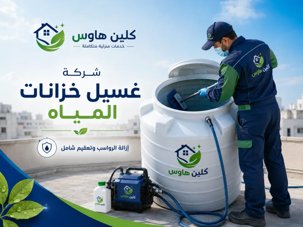 تنظيف خزان المياه العلوي بحي الخالدية - كلين هاوس