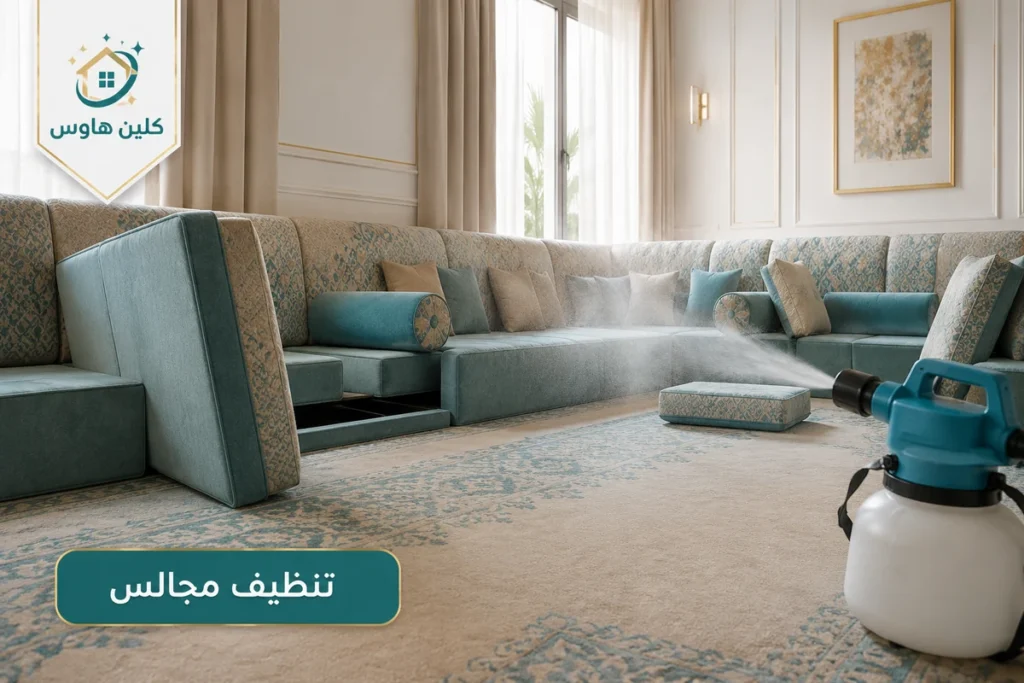 تنظيف وتعقيم مجالس بحي الدفاع - كلين هاوس