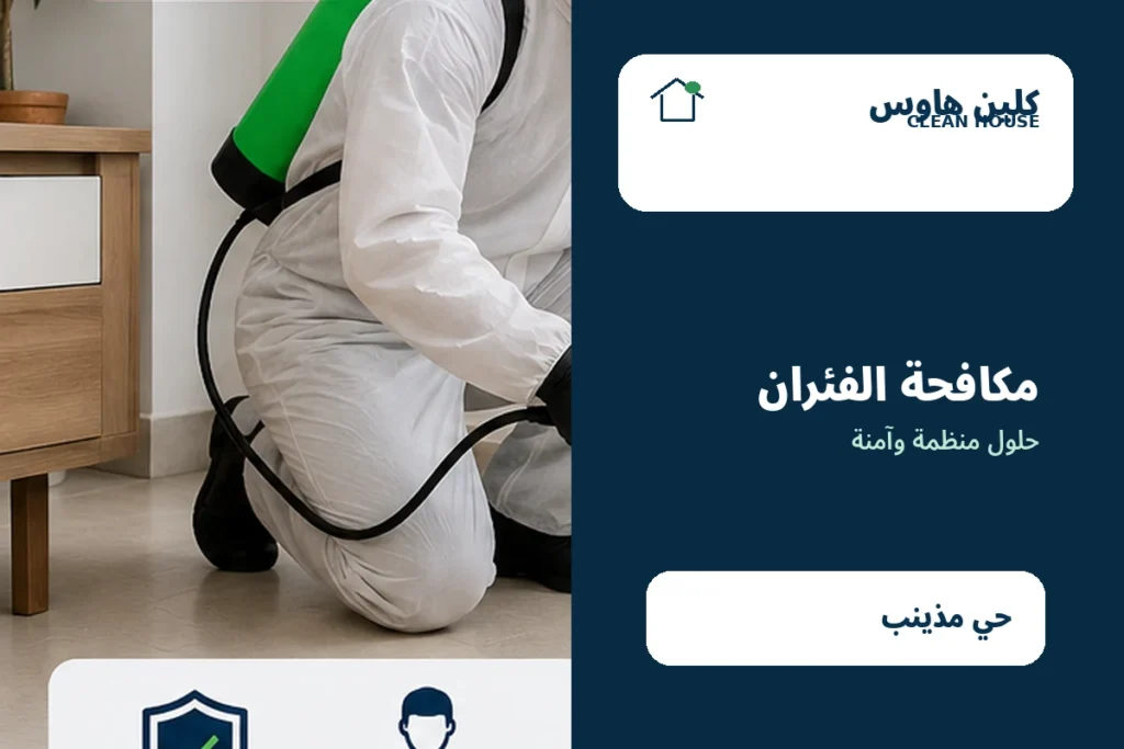 مكافحة الفئران والقوارض داخل المنازل بحي مذينب بواسطة كلين هاوس