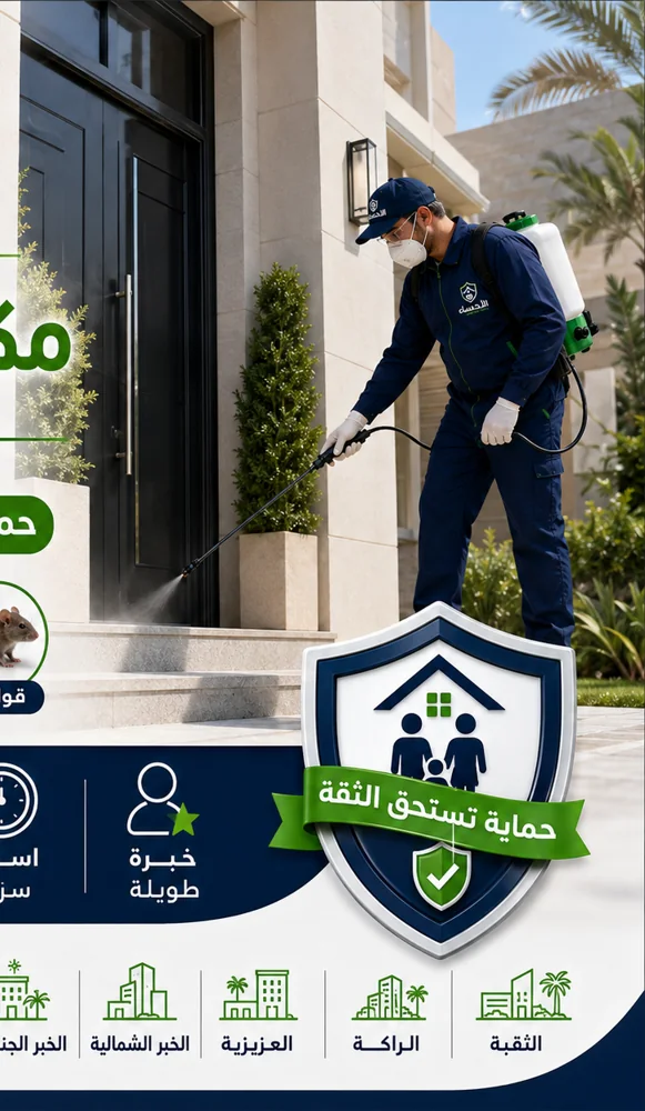 رش ومكافحة الصراصير بحي العزيزية - كلين هاوس