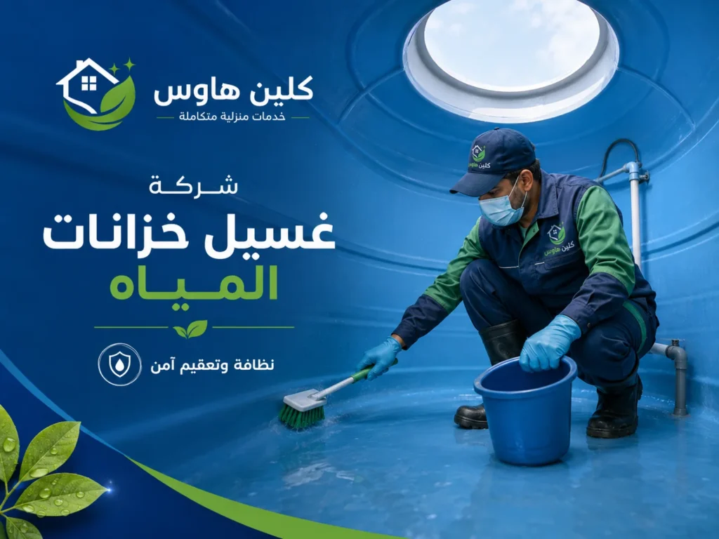 تنظيف وتعقيم خزان المياه من الداخل بحي الخالدية - كلين هاوس